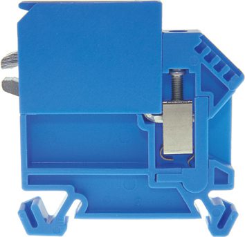 Neutral Disconnecting terminal DIN35 4mm2 blue