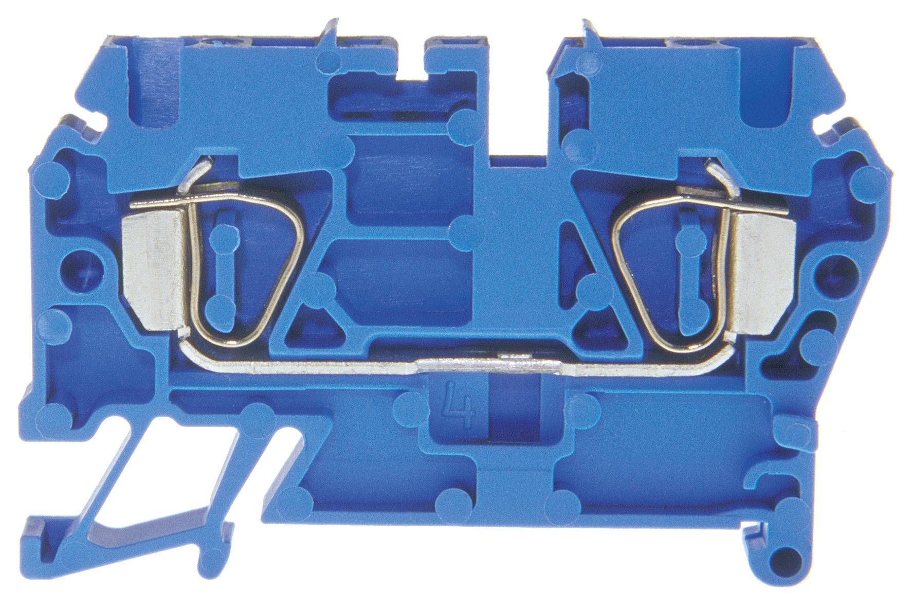 Tension clamp terminal DIN35 2.5mm² 55.5x5x31mm blue