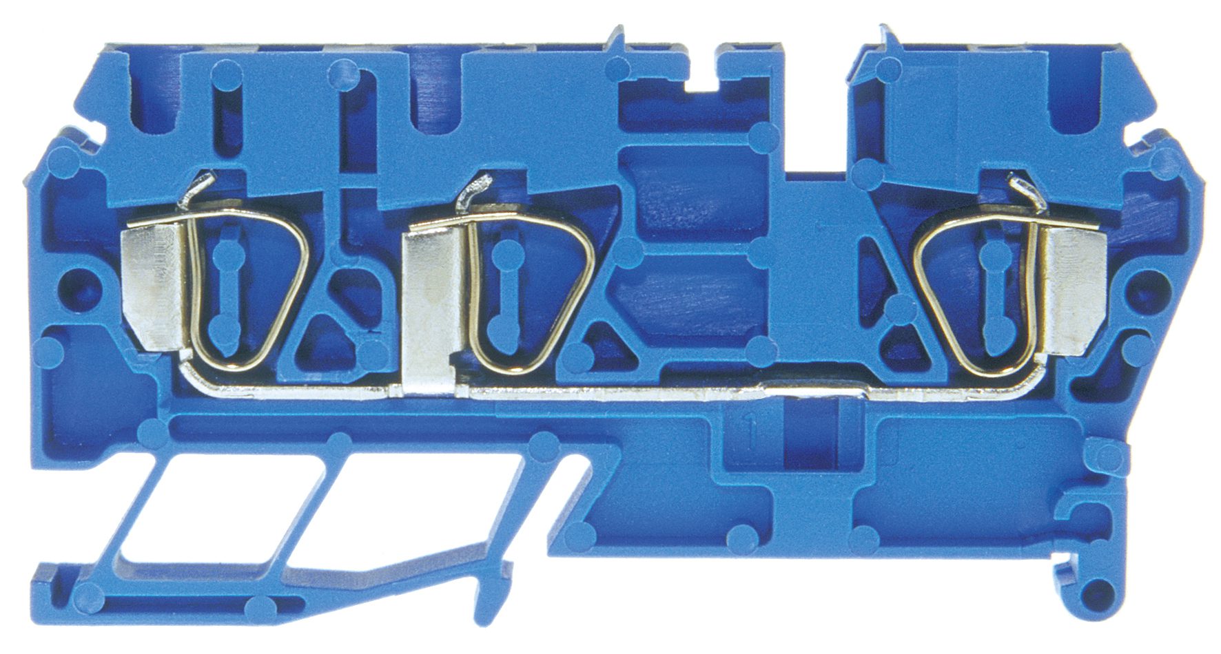Tension clamp terminal DIN35 2.5mm² 71x5x31mm blue