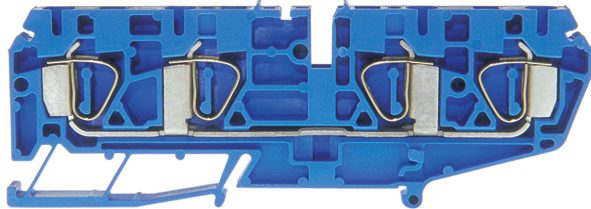 Tension clamp terminal DIN35 4mm² blue