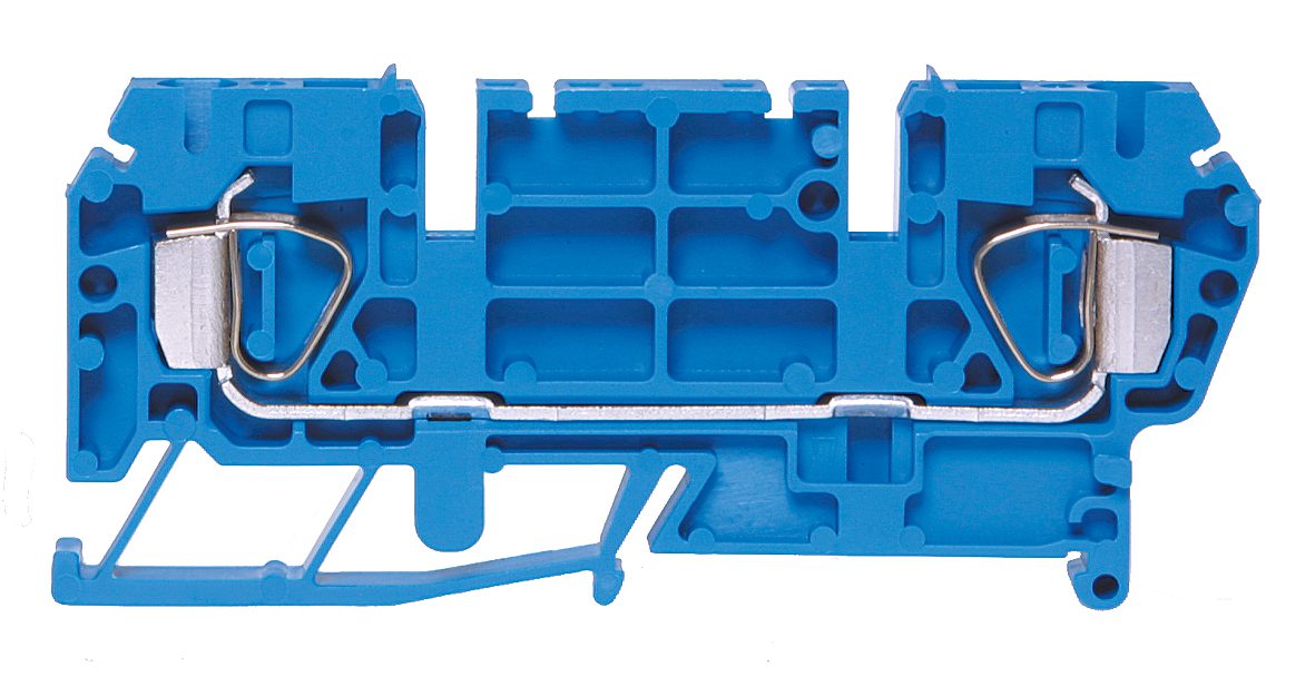 Tension clamp terminal DIN35 4mm² 88.5x6x35 mm blue