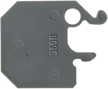 End barrier DIN32 grey to 3700 End barrier DIN32 grey to 3700
