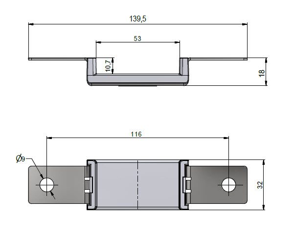 Cable fastening clamp 5G16mm2 E90