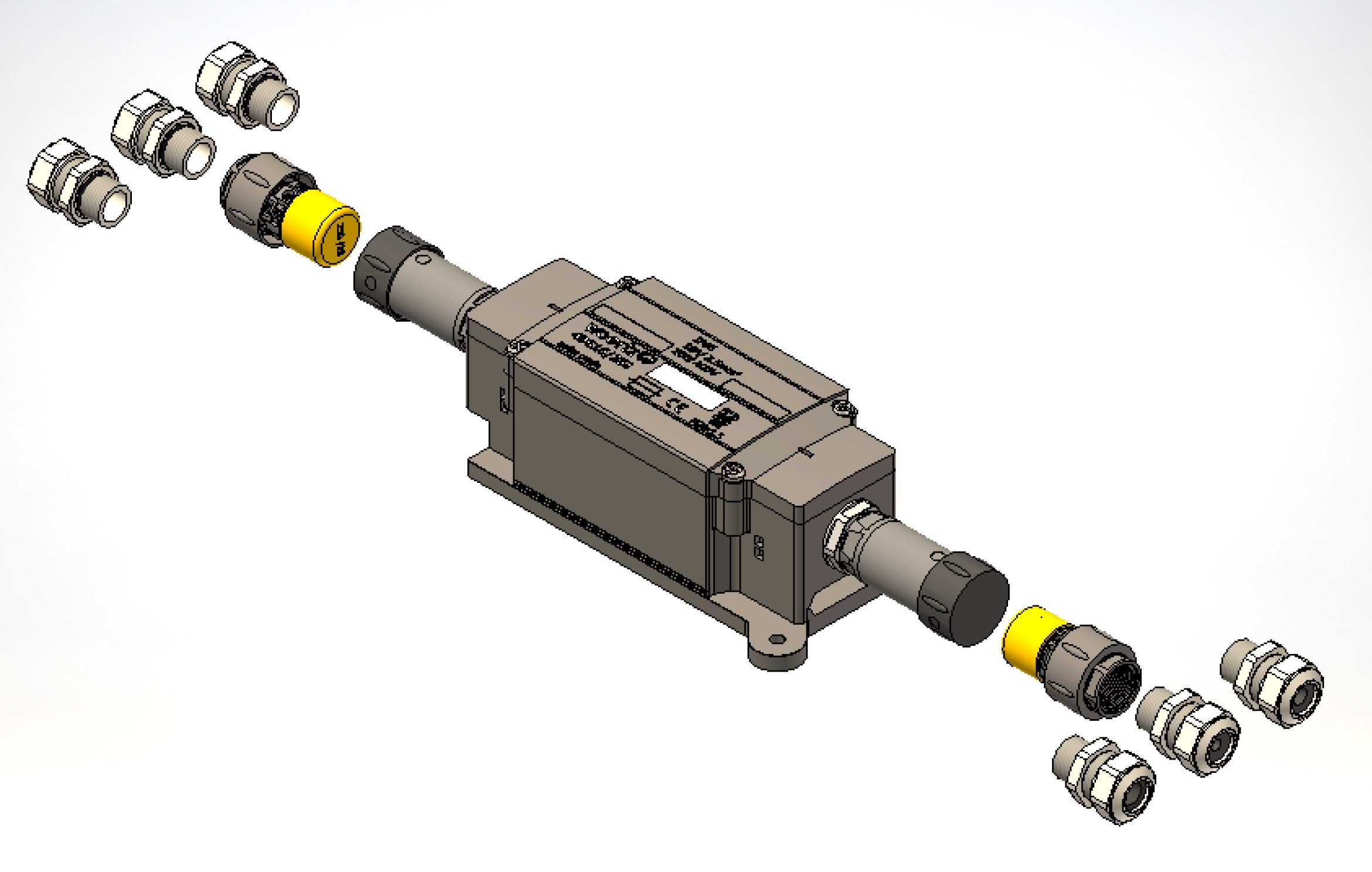 Junction box for flat cable 5G16mm²/5G25mm² IP65 2SI