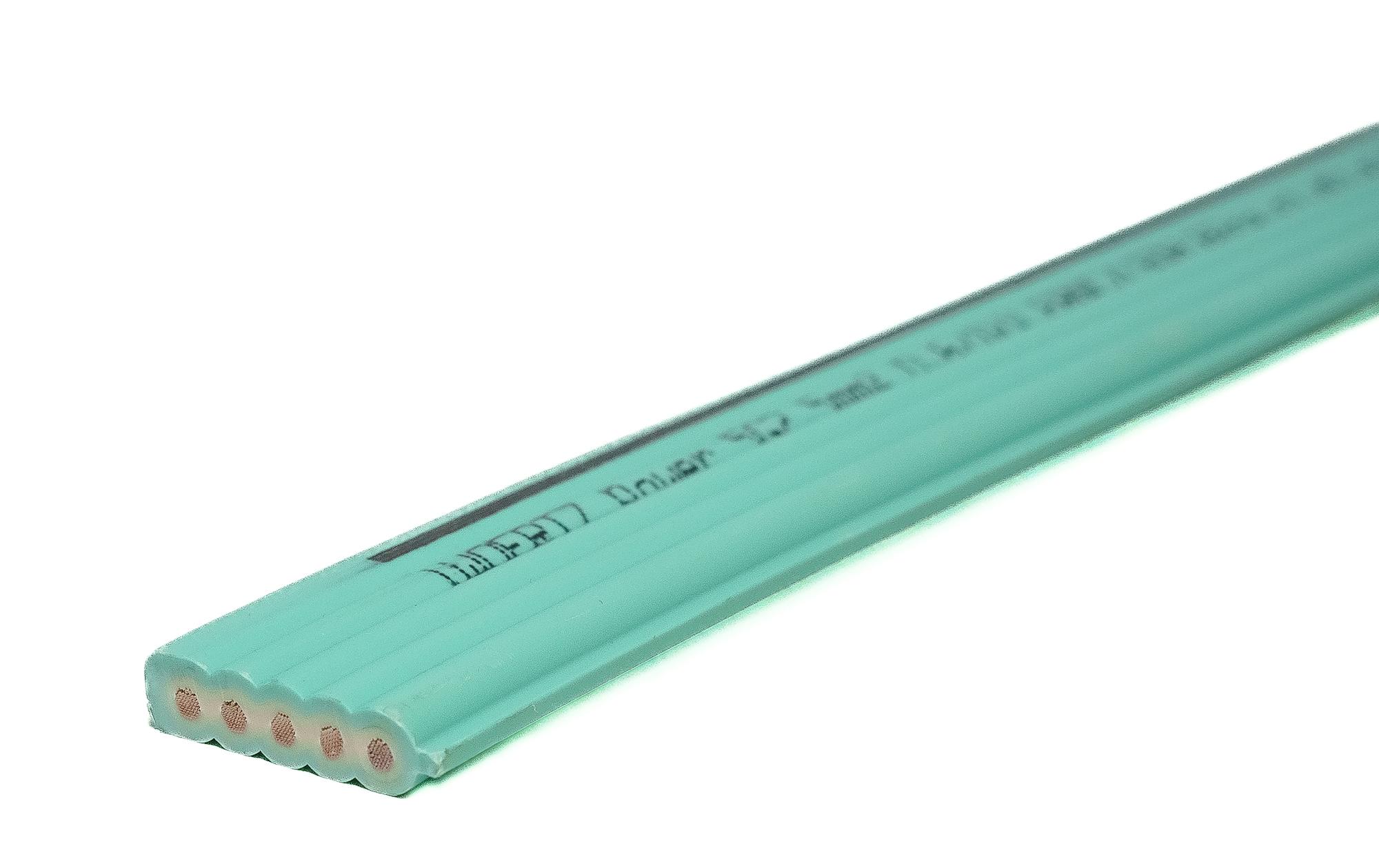 Flat cable power 5G2.5mm² HF GN 2.0