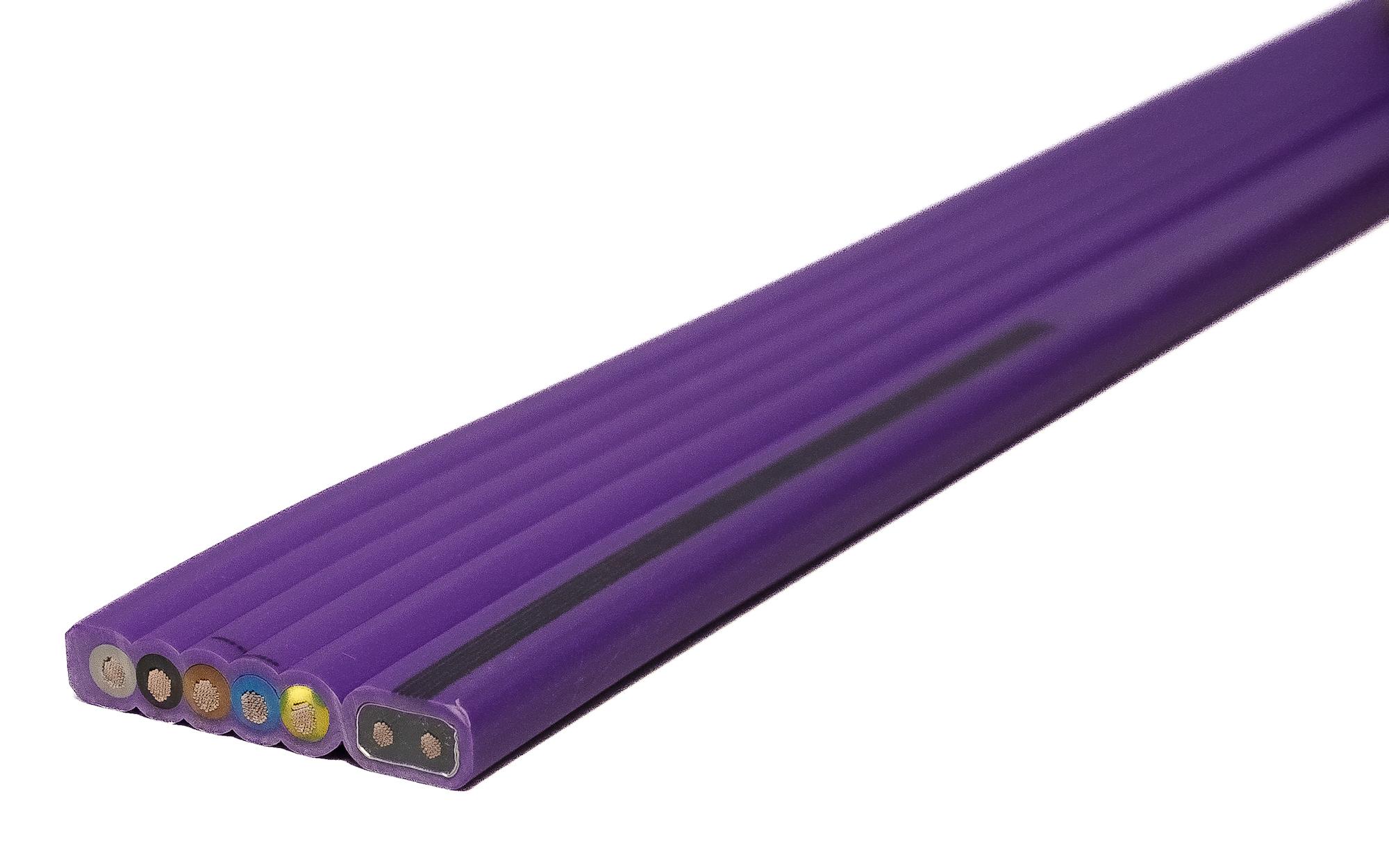 Flat cable combi 5G2.5mm²+2x1.5mm² PVC PP 2.0