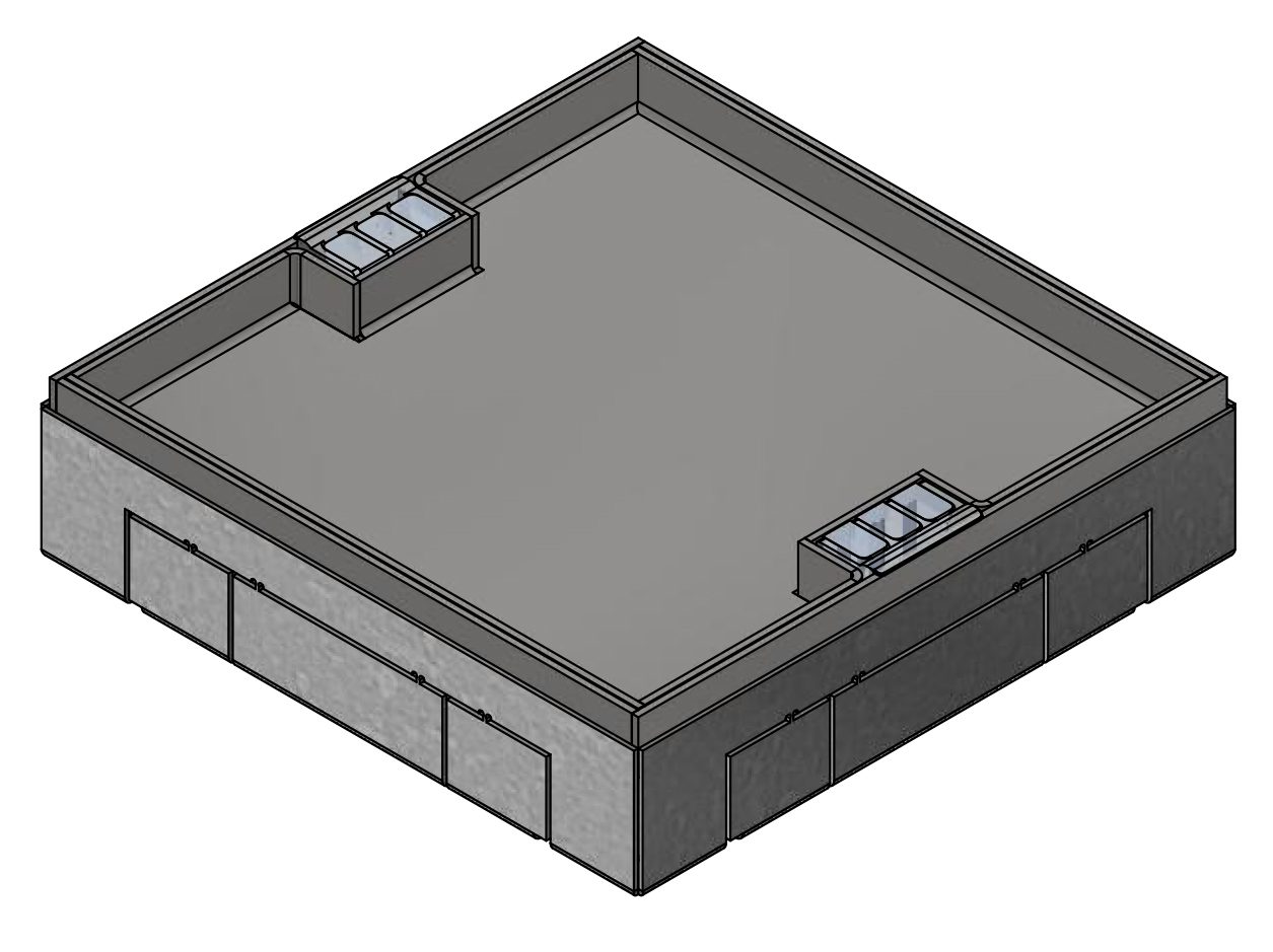 Connecting box BAK 284x284/40 Cr KM