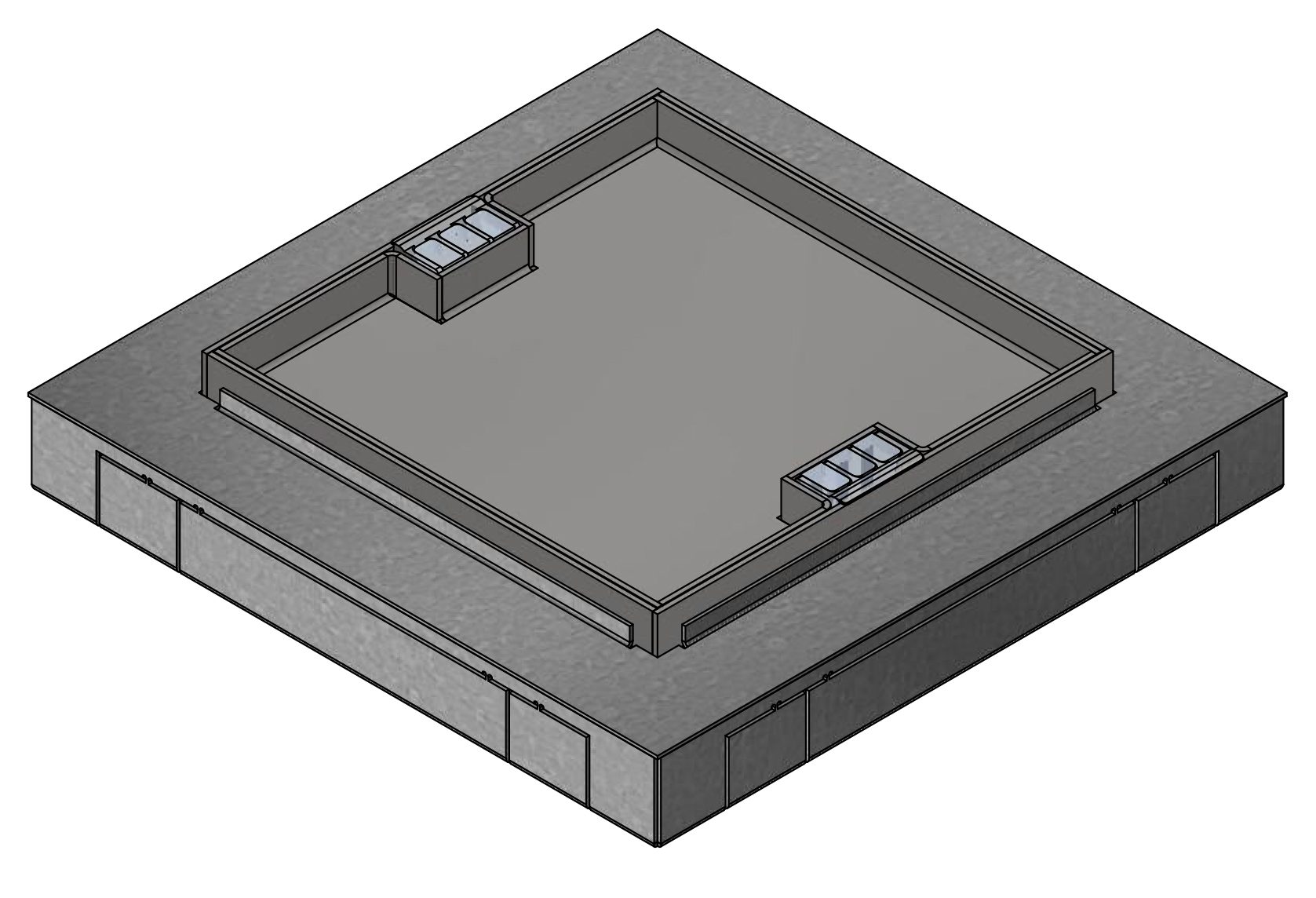 Connecting box BAK 384x384/40 Cr KM