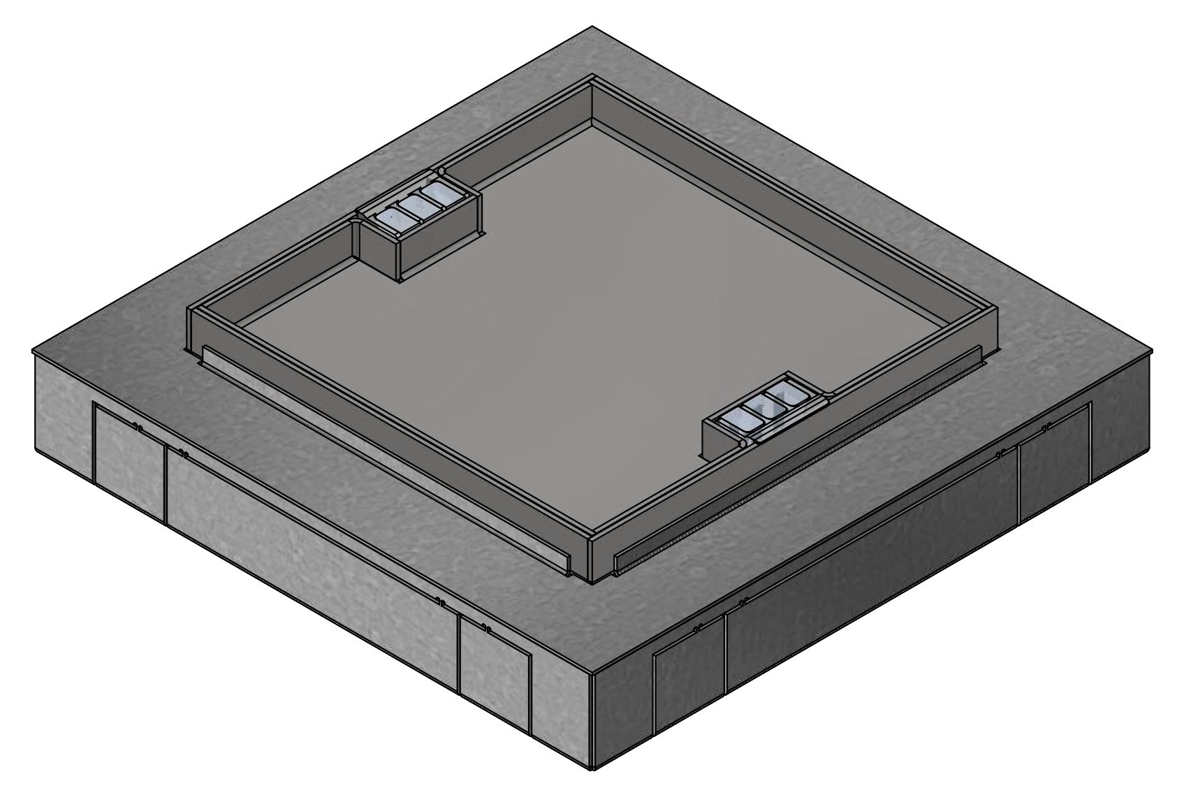 Connecting box BAK 384x384/50 Cr KM