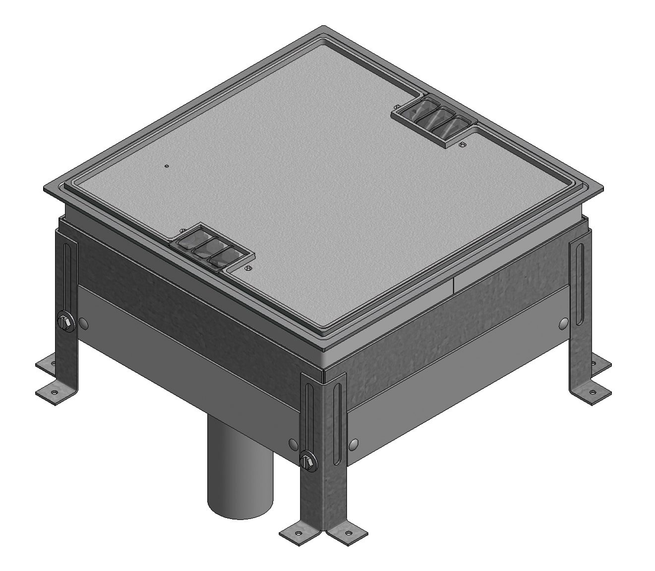 Plenum box BAK4 150-220 Al KM