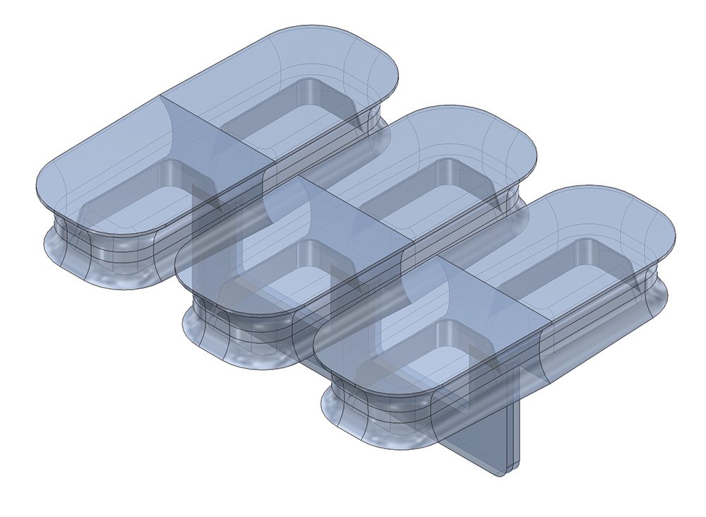 Filler transp. for cable bushing