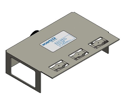 Installation kit Scs 2FLF horizontal empty BOK