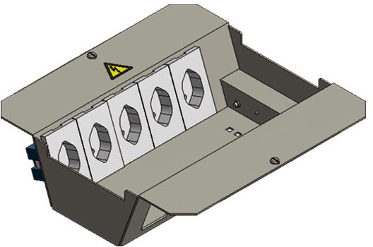 Installation kit 2x5FLF vertical SB BAK4 Installation kit 2x5FLF vertical SB BAK4
