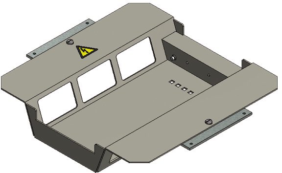 Installation kit 2x3FLF horizontal empty BAK22