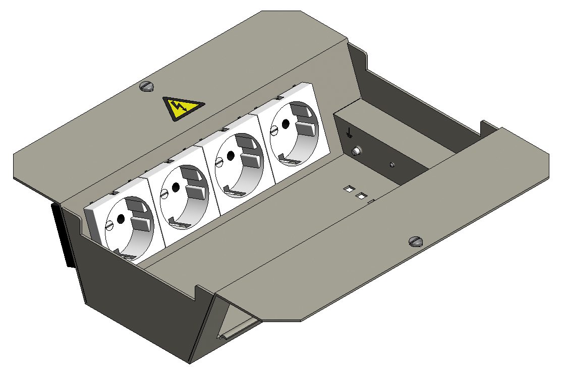 Insert set empty 2x4-8LM vertical BAK4