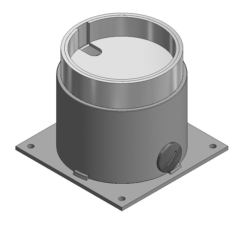 Floor box levelable BOD Ø107 Al