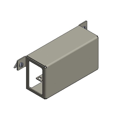Installation kit 2x1 FLF vertical empty BOK