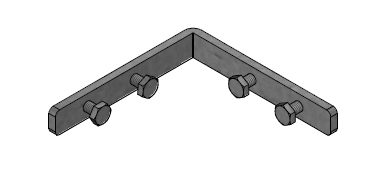 Angle connecting link 90° BOK 8880