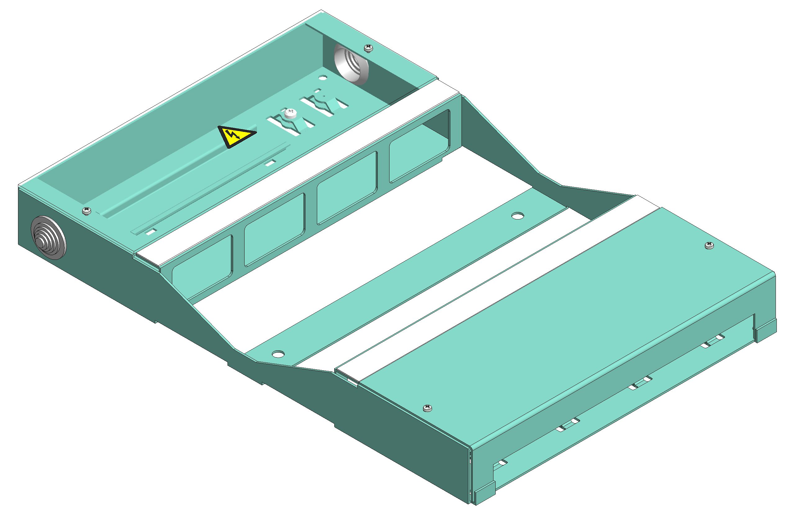 Terminal box 2x4FLF horizontal empty DAK