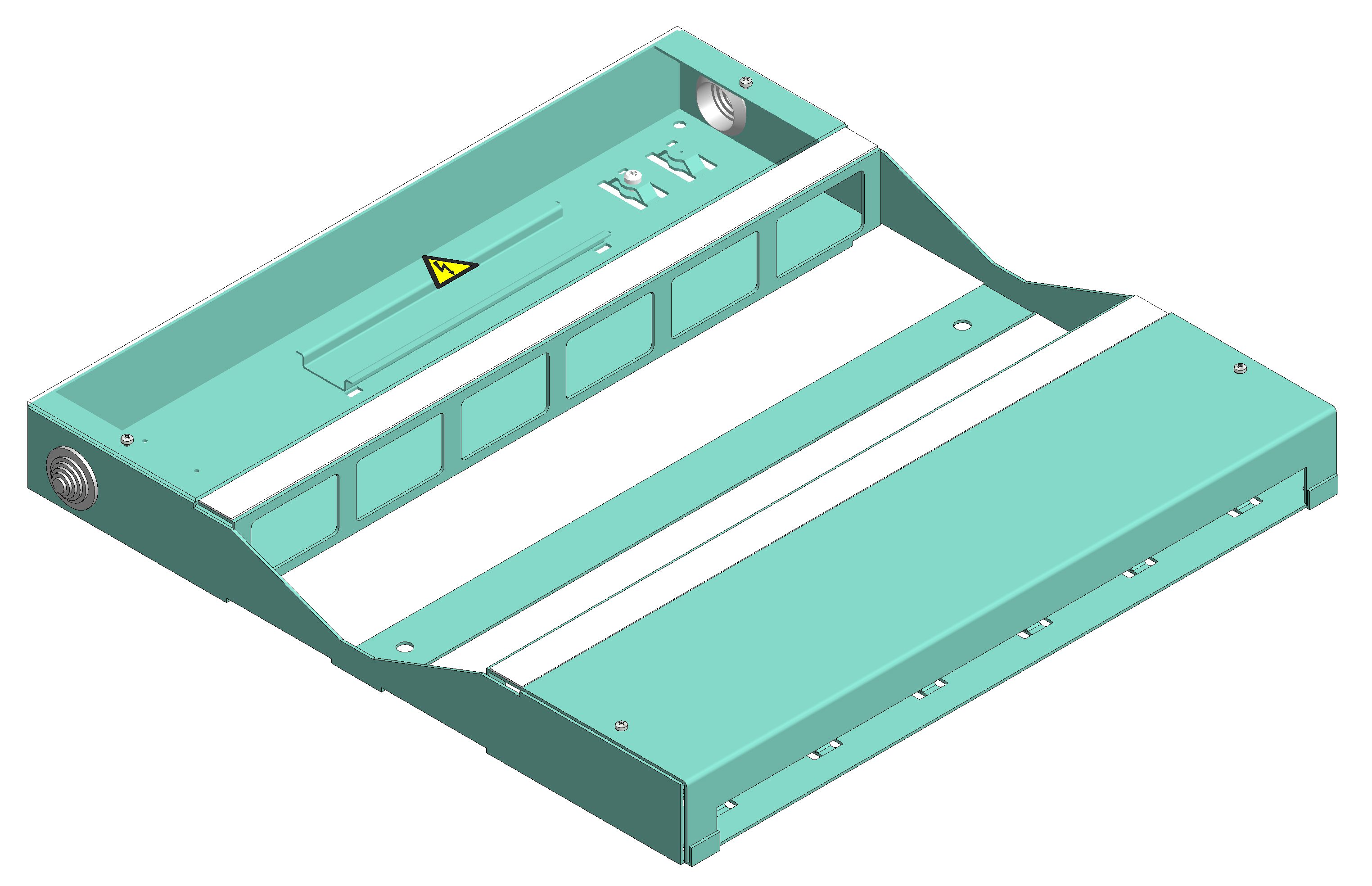 Terminal box 2x6FLF horizontal empty DAK