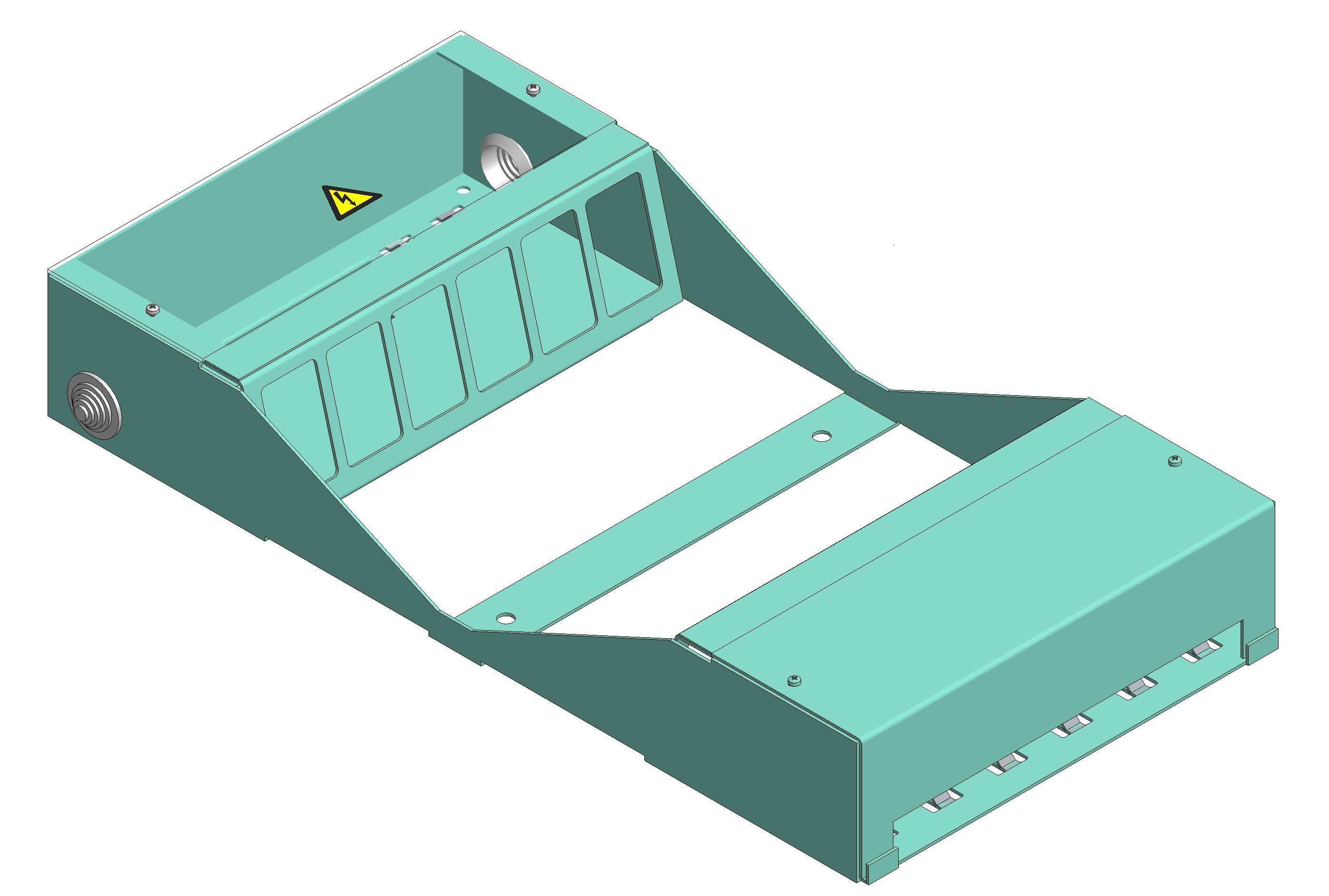 Junction box 2x6FLF vertical empty DAK