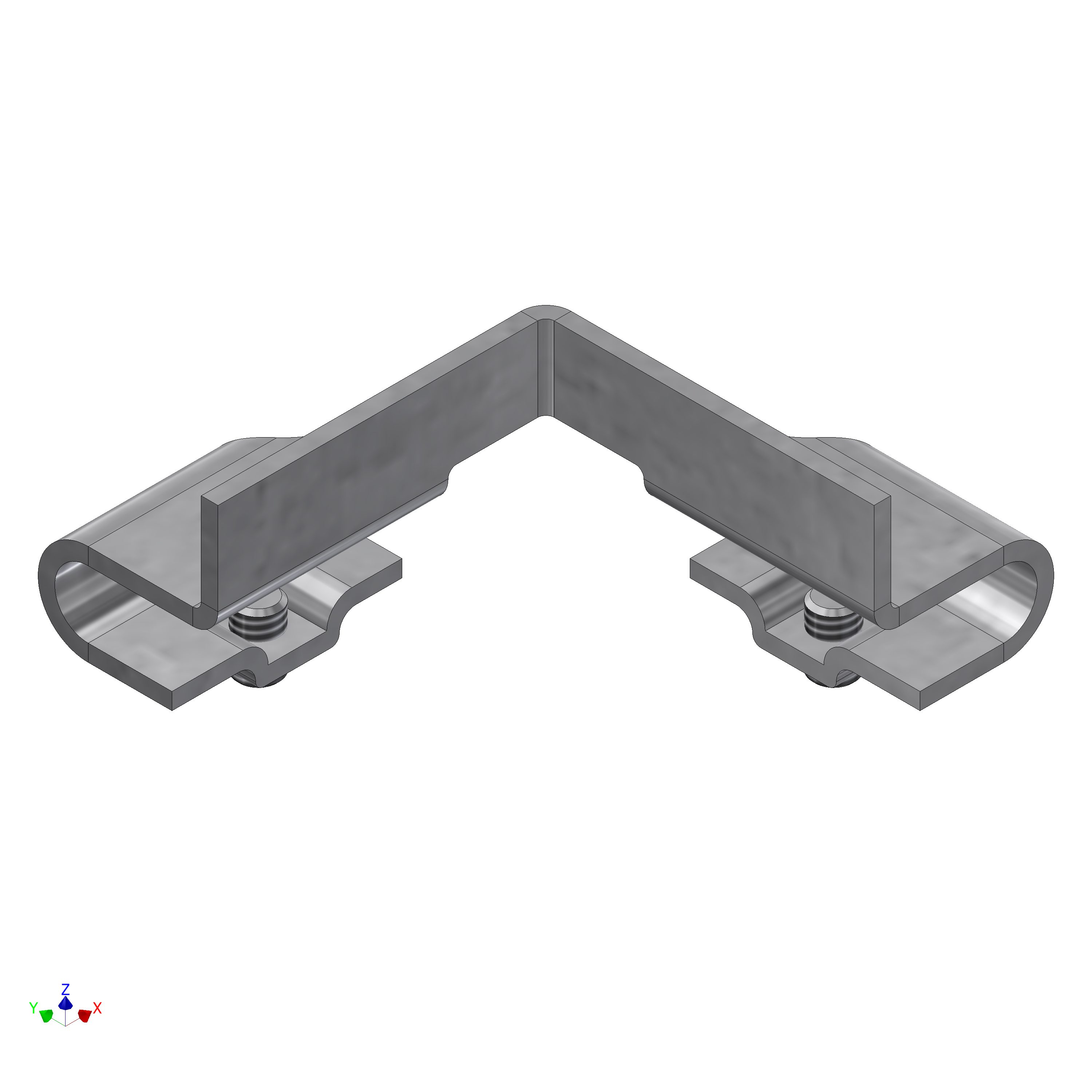 Connecting lug inside BRK 90° flat connection