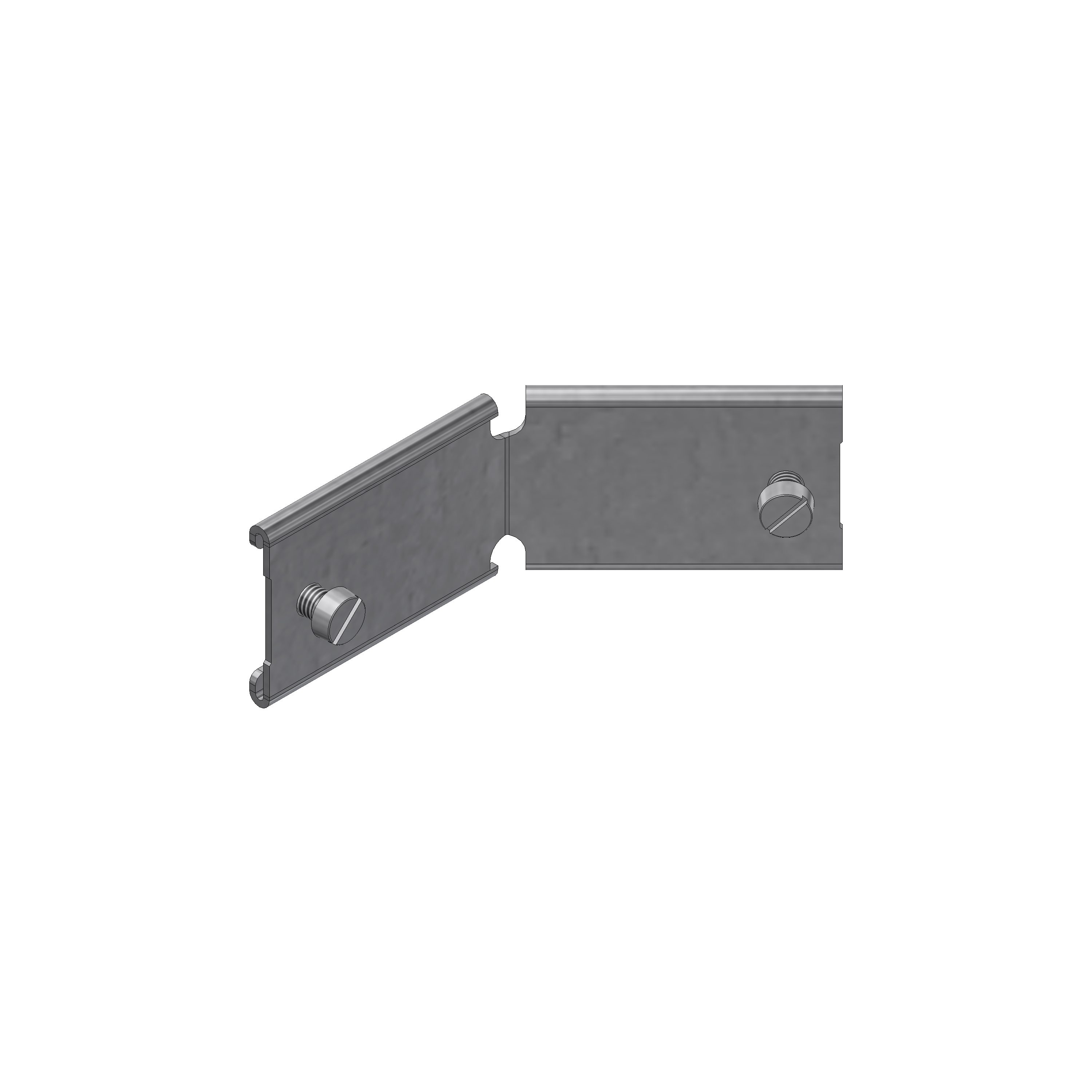 Connector IG 135° for DIN rail