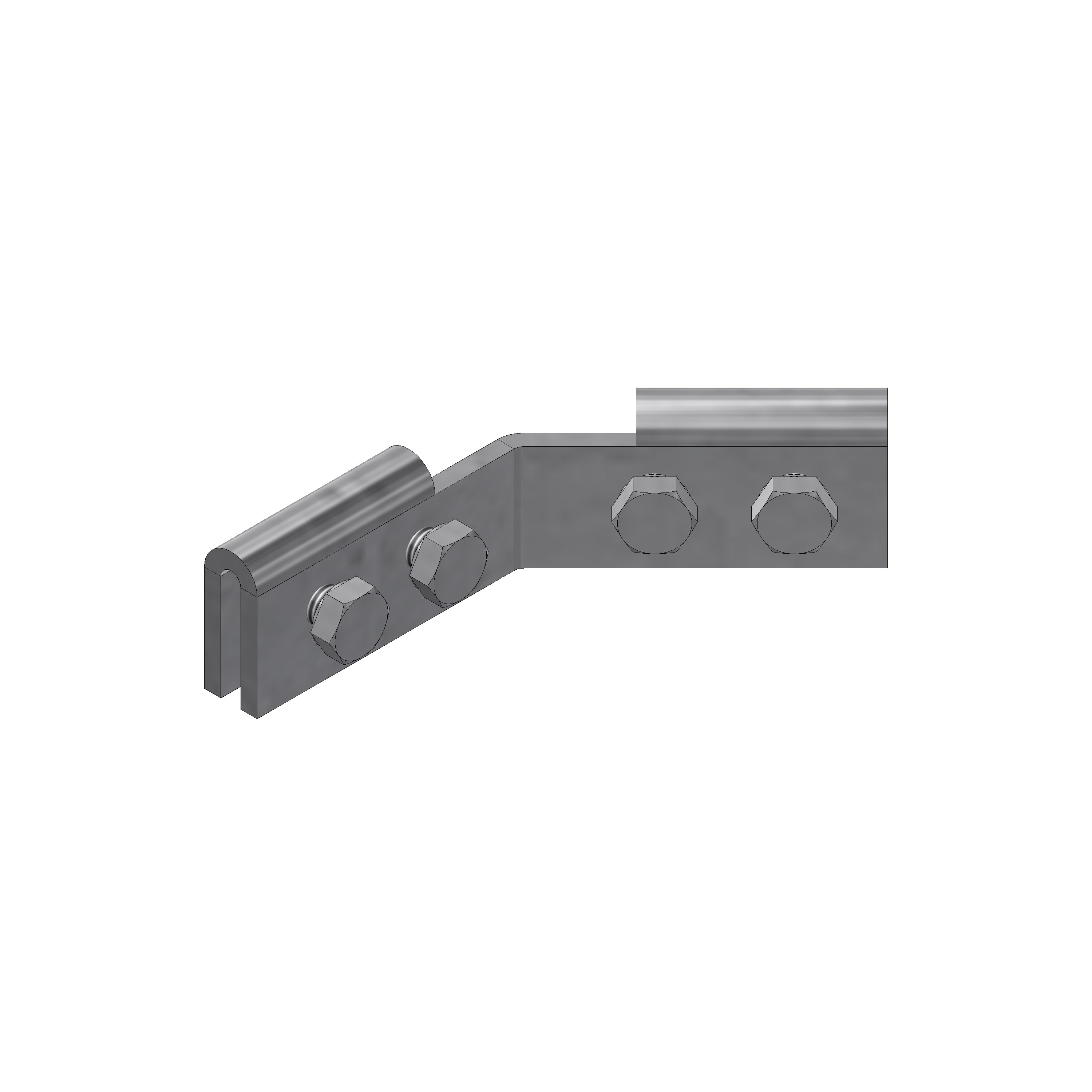 Connecting clamp IG 135° with 6-kt-Schr.