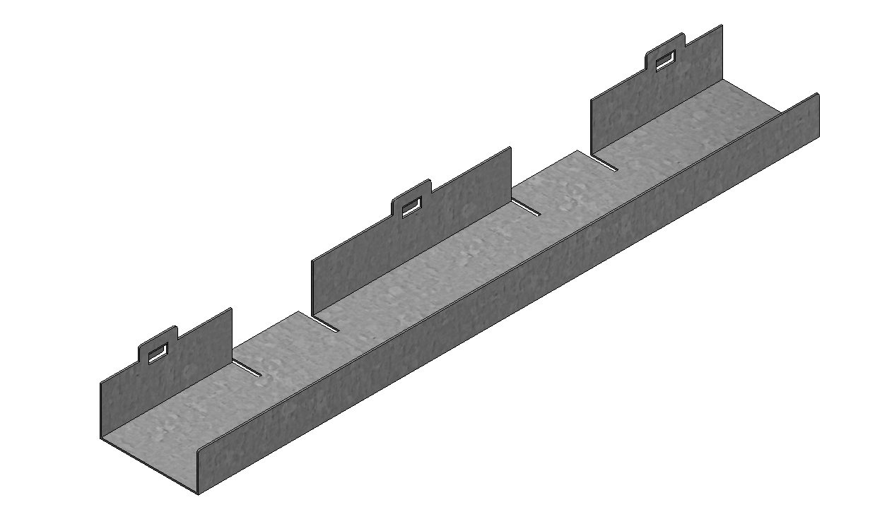 Cable duct  55 for anchoring rail