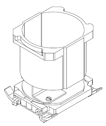 Snap-on mounting plate with NIS box