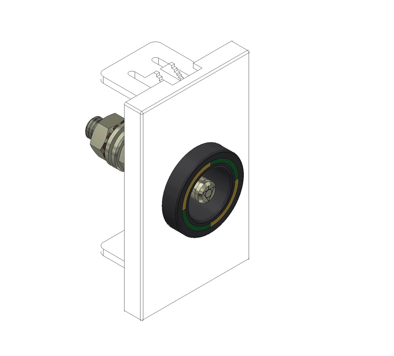 Ground socket ZPA 1-fold FLF 3/5 ws