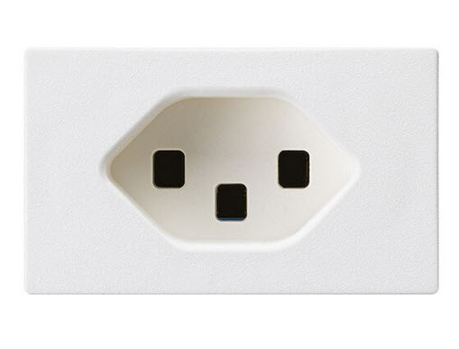 Socket FLF 3/5 T23, white, 2-part