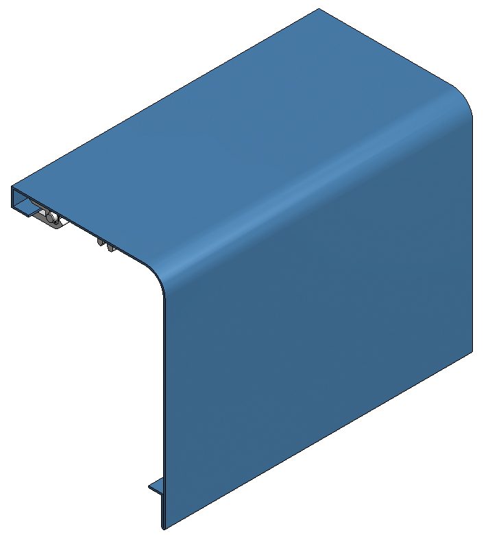 Hinged cover Radius ws KDK 220x150 Hinged cover Radius ws KDK 220x150