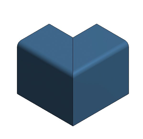 Angle 90° exterior rounded KDK 220x150 Angle 90° exterior rounded KDK 220x150
