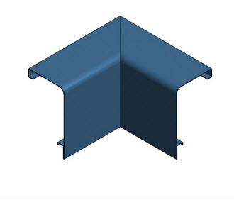 Corner piece90° inn radius ws KOK 180x90 SOK Corner piece90° inn radius ws KOK 180x90 SOK