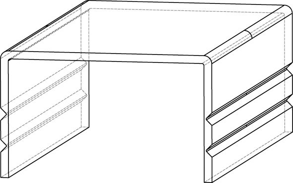 Cover for branching terminal 85x54mm