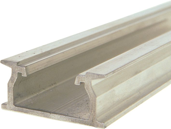 Combination rail DIN35/C30 of aluminum 2 m