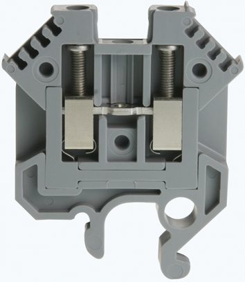 Bloque de terminales DIN32 2,5mm² 46x6x41mm gris