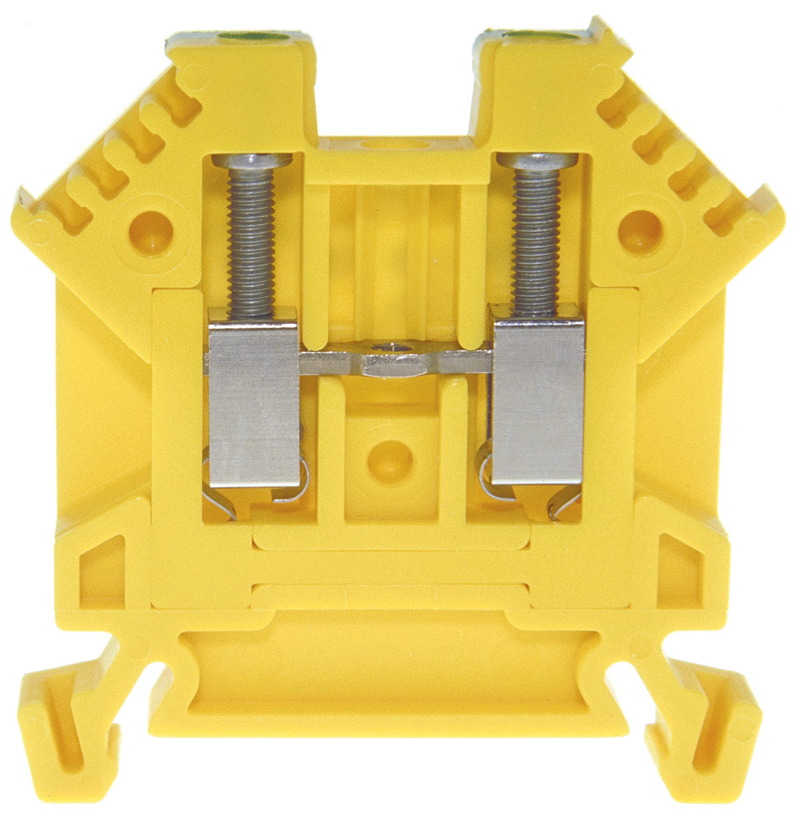 Bloque de terminales DIN35 2,5mm² 46x6x43mm con aislamiento verde-amarillo