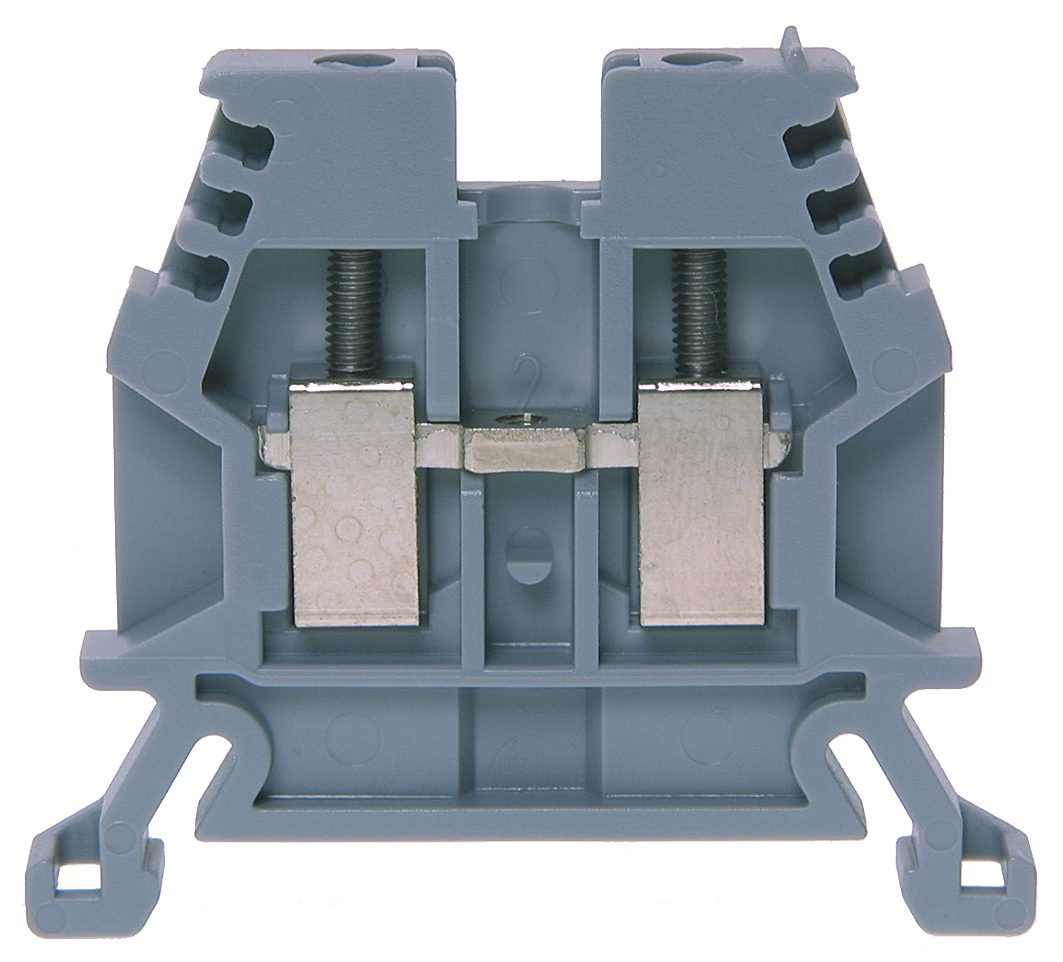 Bloque de terminales DIN35 2,5mm² 45x5x36 mm gris