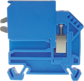 Aislador de conductor neutro DIN35 4mm2 azul