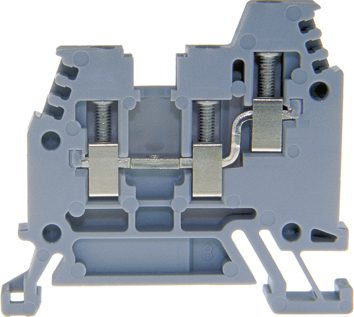 Bloque de terminales Y DIN35 4mm² gris