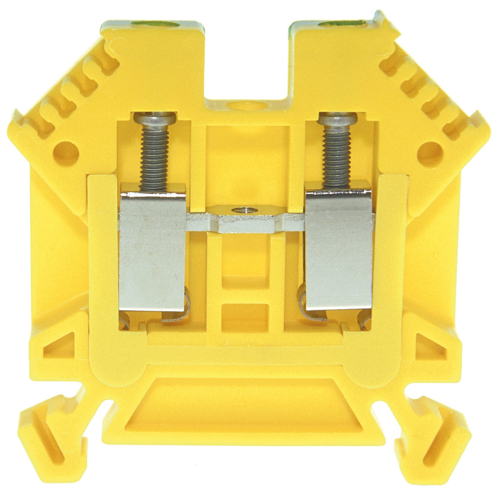 Bloque de terminales DIN35 4mm² 49x6x45mm con aislamiento verde-amarillo