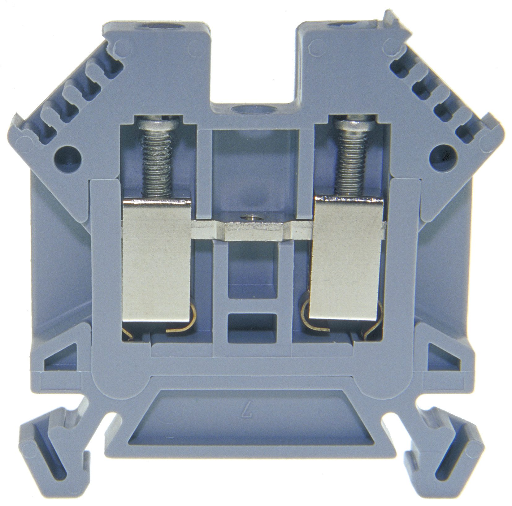 Bloque de terminales DIN35 4mm² 49x6x45 mm gris