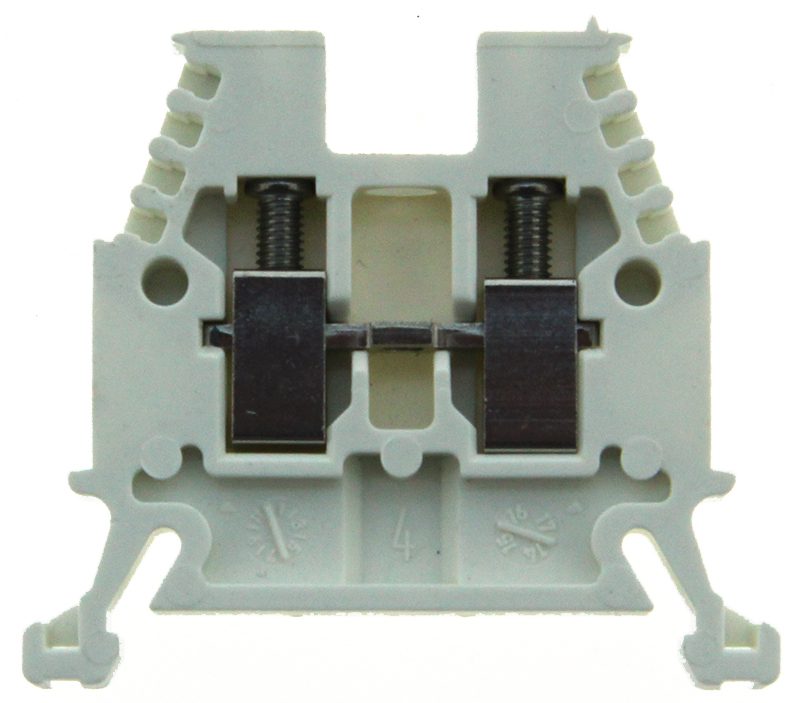 Bloque de terminales DIN35 4mm² blanco