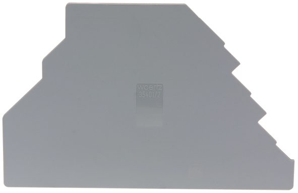Panel final divisorio gris 96x45mm