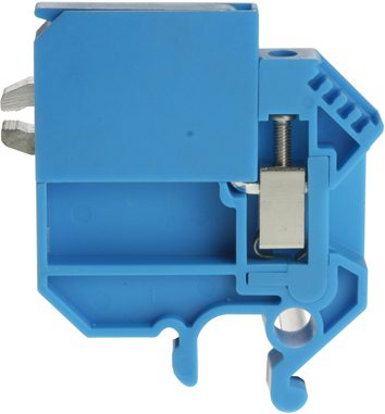 Aislador de conductor neutro DIN32 4mm2 azul