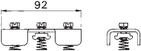 Conector transversal doble