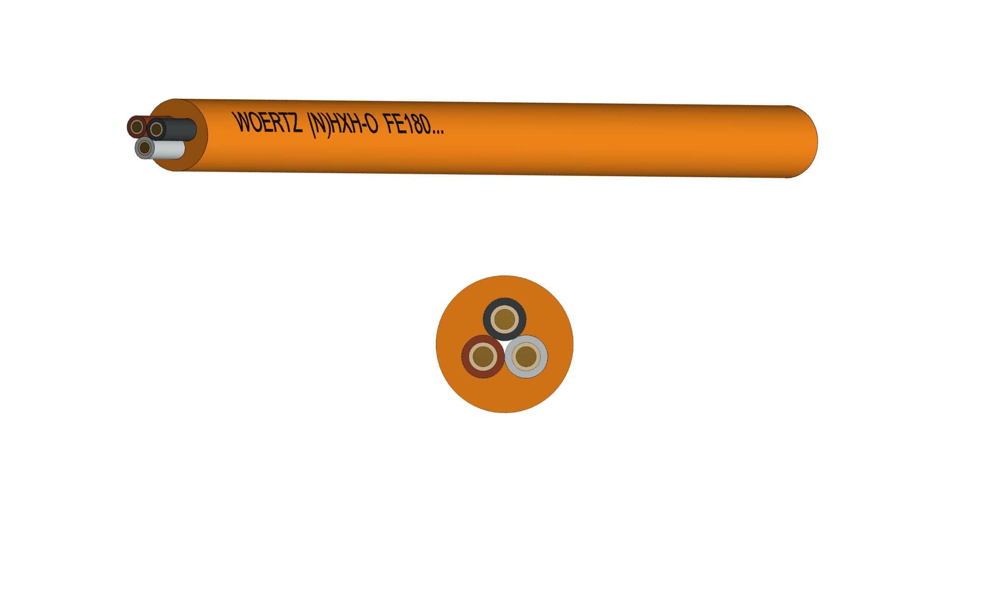 Cable (N)HXH-O FE180 3x2,5mm2 Naranja Cable (N)HXH-O FE180 3x2,5mm2 Naranja