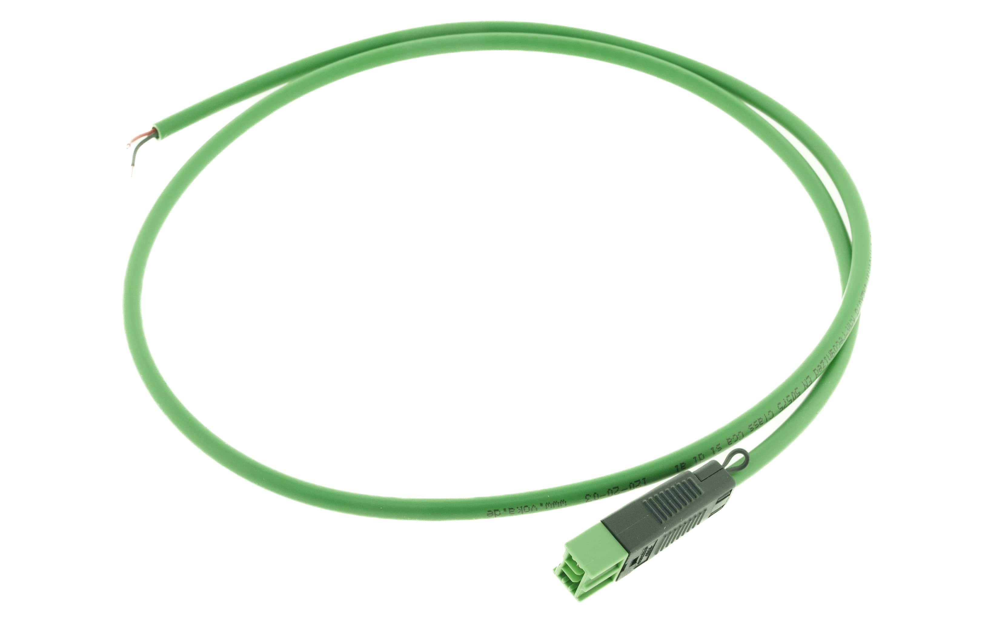 Cable de conexión bus CKNX-M 2x0,5mm² 10 m HF GN